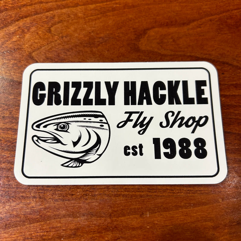 Grizzly Hackle Stickers- Established 1988