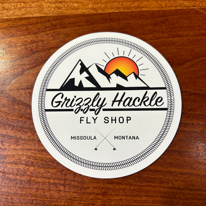 Grizzly Hackle Stickers- Sunset