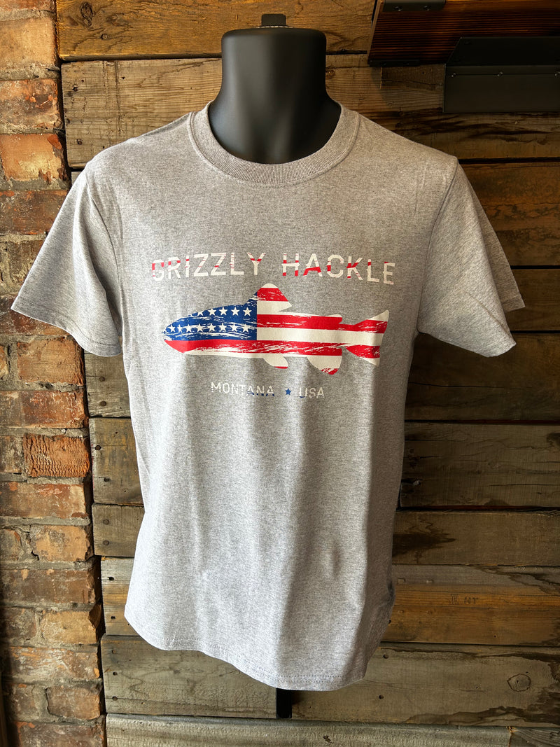 Grizzly Hackle "USA Trout" Youth T-Shirt