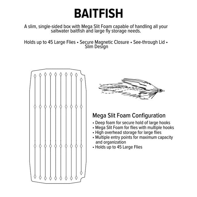 Umpqua UPG Foam Salt Baitfish Large Fly Box