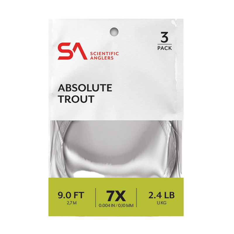 Scientific Anglers Absolute Trout Leader - 3-Pack