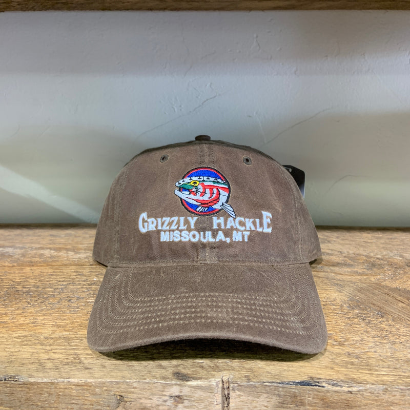 Grizzly Hackle Waxed Canvas Classic Logo Hat