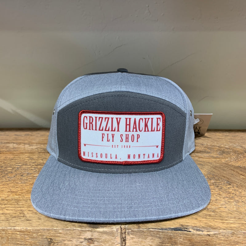 Grizzly Hackle Patch 7-Panel Hat
