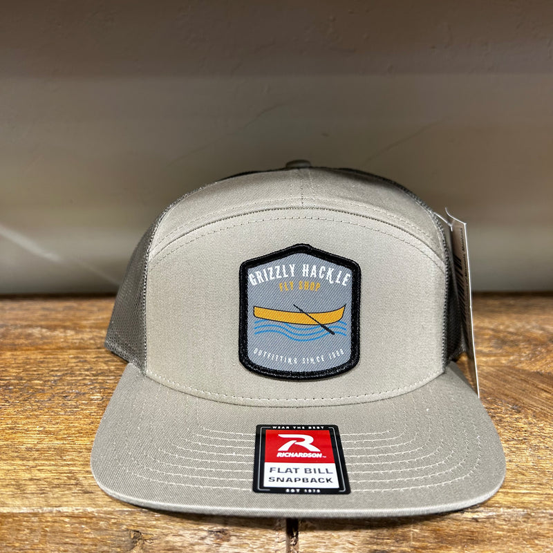Grizzly Hackle Circle Fish Logo Low Pro Trucker Hat