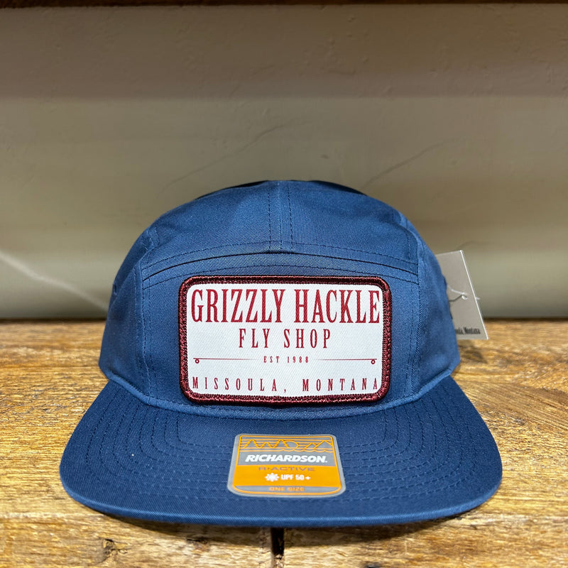 Grizzly Hackle Patch 5-Panel Hat